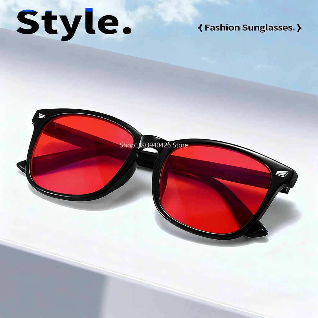 Blue Light Glasses Men Sleep Glasses For Blue Light Blocking Red Lens For Computer Gaming Reduce Eyestrain Bluelight Glasses - Maliame Store
