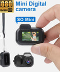 Retro Mini Camera With Screen Indoor Home Outdoor 1080p HD Portable Very Small Camera Video Support Holiday Gifts - Maliame Store