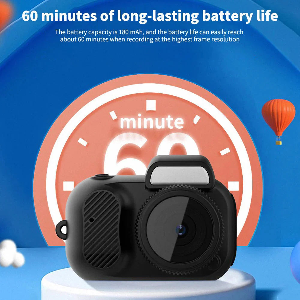 Mini Slr-Shaped 1080P Pocket DV Camera – Portable Body Cam, Action Camera with Display Screen, Loop Recording, & Filters - GigaDeals