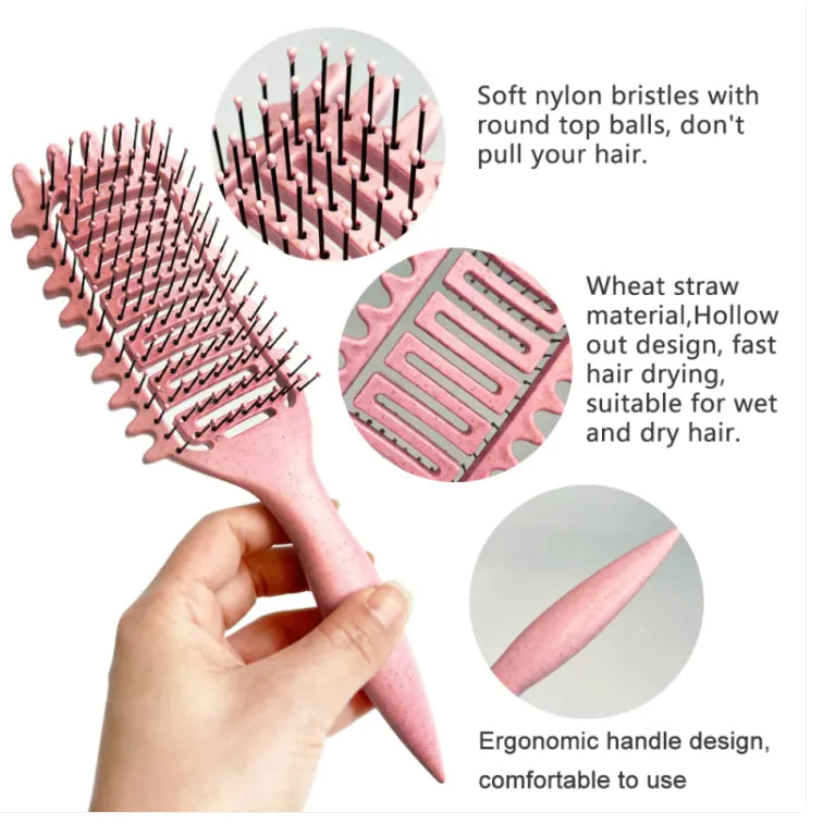 Curl Hair Hollow Comb - Maliame Store