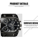 Montre-bracelet pour homme à double affichage - Montre à quartz élégante