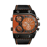 Montre-bracelet pour homme à double affichage - Montre à quartz élégante