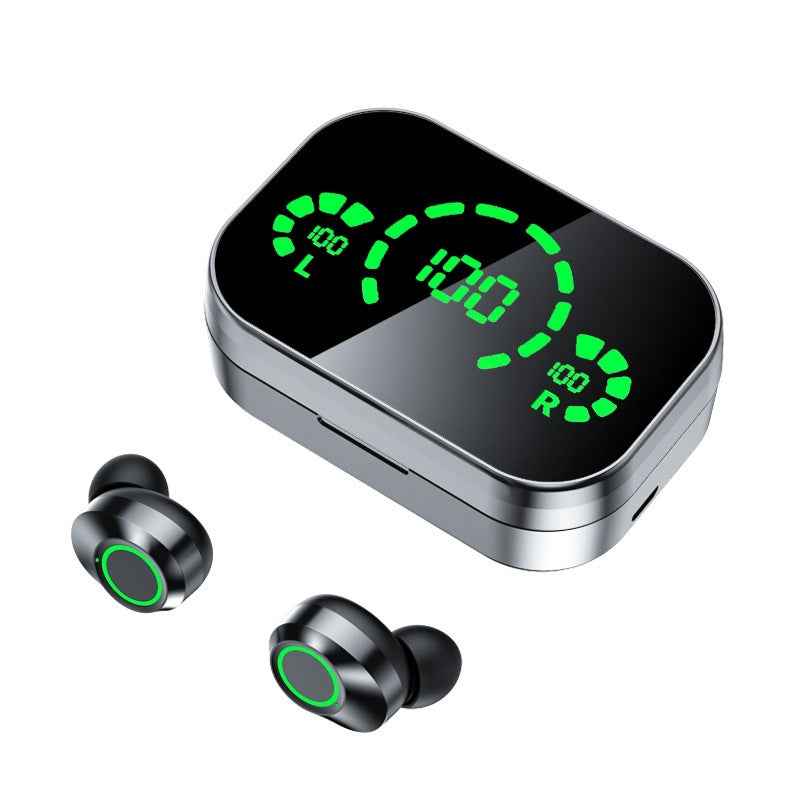 YD03 Wireless Bluetooth-compatible Headset TWS Large Screen Smart Digital Display In Ear Breathing Light - Maliame Store