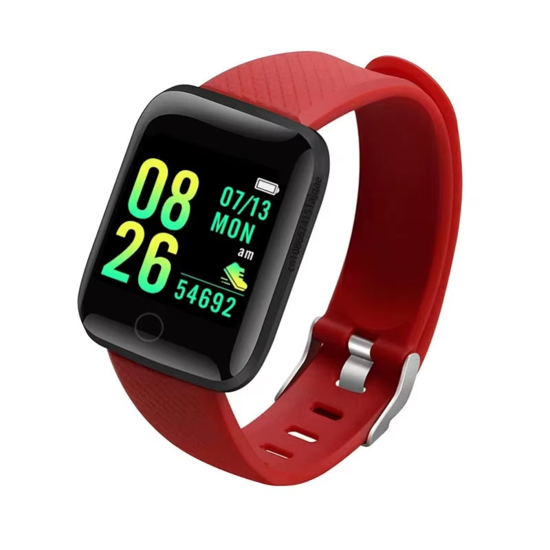 Smart Fitness Tracker Bracelet with Color Screen Health Reminders Exercise Step Counting Information Notifications
