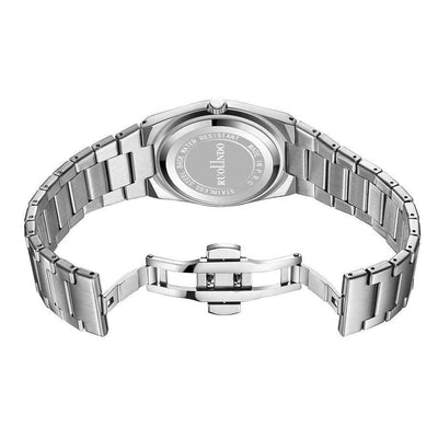 Ultra-thin Butterfly-clasp Steel-band Quartz Mens Watch