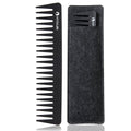 601 Black Carbon Wide Tooth Comb Detangling Comb Detangler Hair Comb for Long Wet Hair Hair Straighten Curly Hair 230℃ Heat Resistan