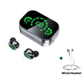 YD03 Wireless Bluetooth-compatible Headset TWS Large Screen Smart Digital Display In Ear Breathing Light - Maliame Store