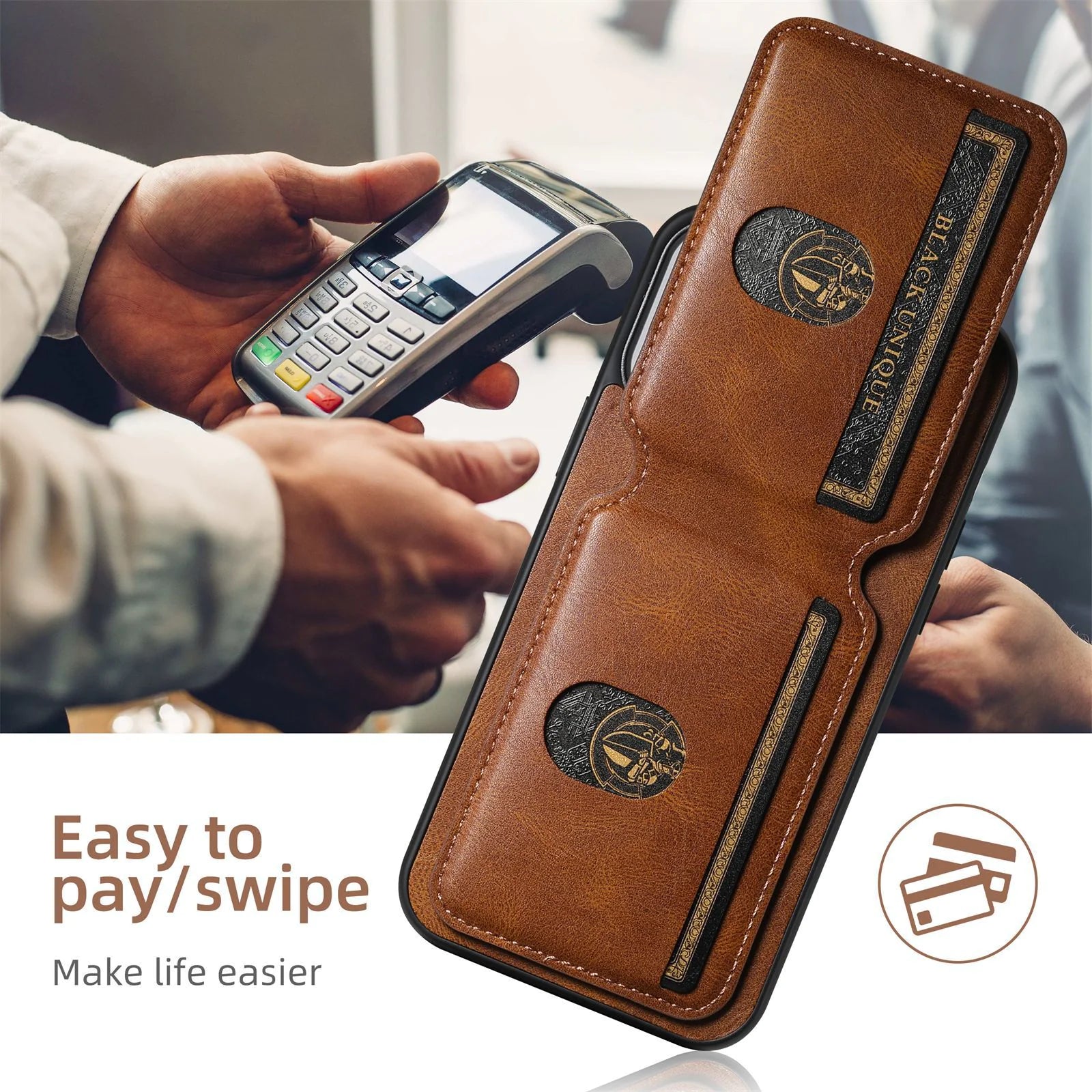 CardGuard Leather Phone Case - Maliame Store