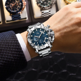 Montre de luxe lumineuse étanche pour homme