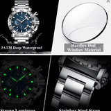 Montre de luxe lumineuse étanche pour homme
