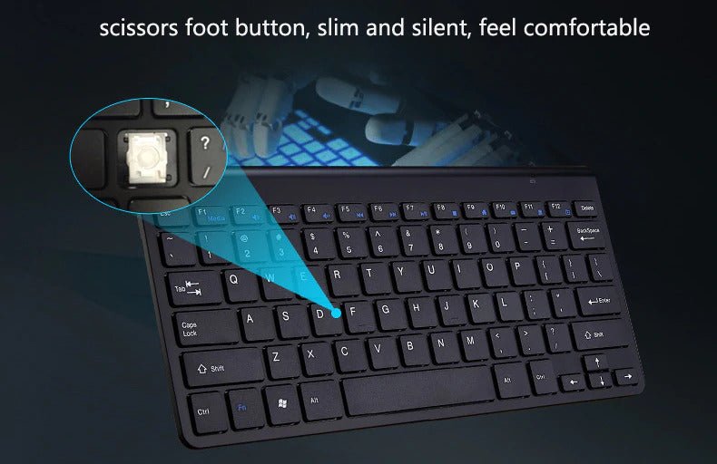 2.4 GHz Wireless Mini Keyboard And Optical Mouse Set - Maliame Store