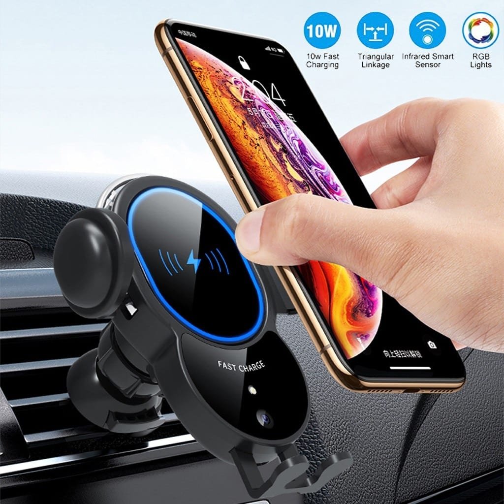 10W Wireless Automatic Clamping Mount Fast Charger For Your Car - Maliame Store
