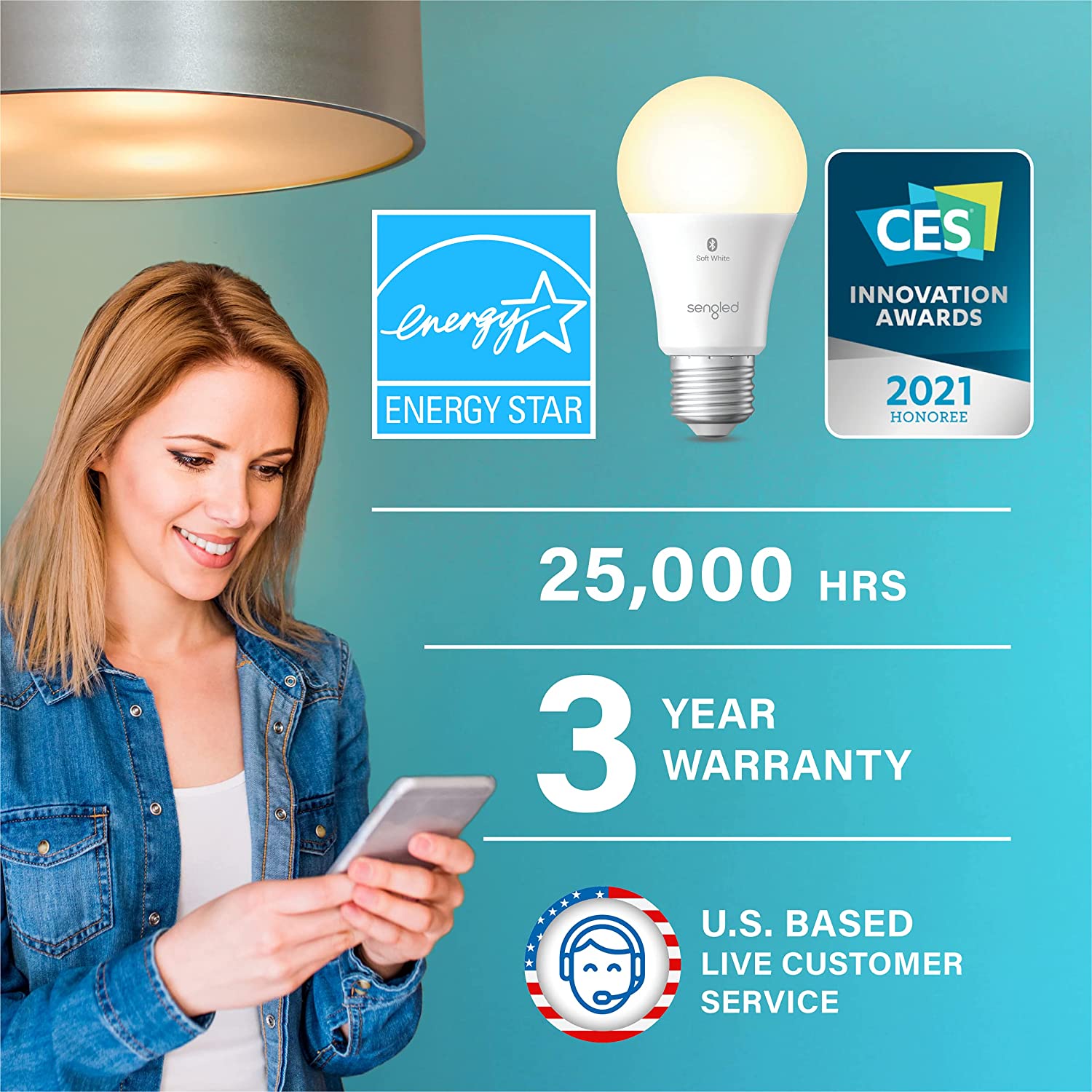 LED Smart Light Bulb, Alexa Compatible - Maliame Store