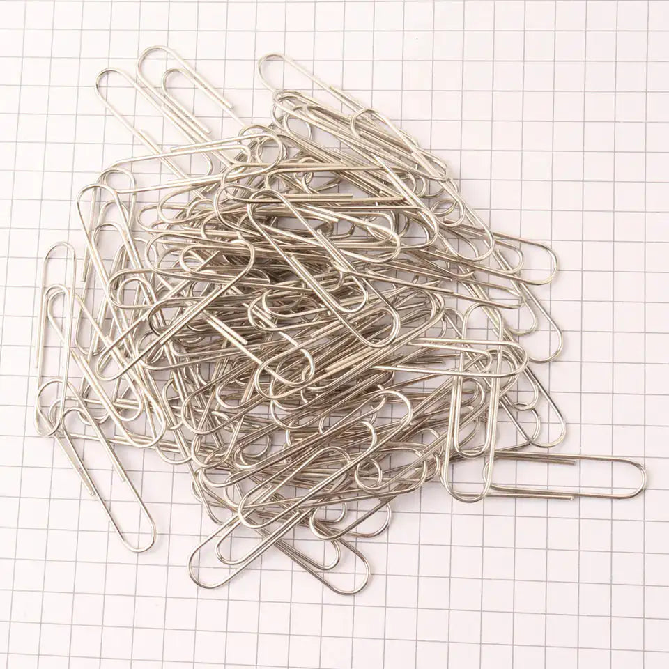 Paper Clip (28mm) Regular Silver (100/Pack) - Maliame Store