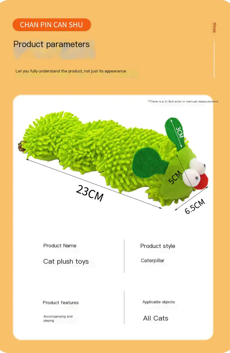 Catnip Caterpillar Toy - Maliame Store