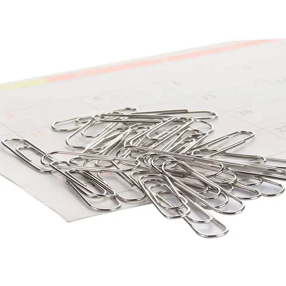 Paper Clip (28mm) Regular Silver (100/Pack) - Maliame Store